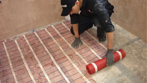 radiant floor heating installation