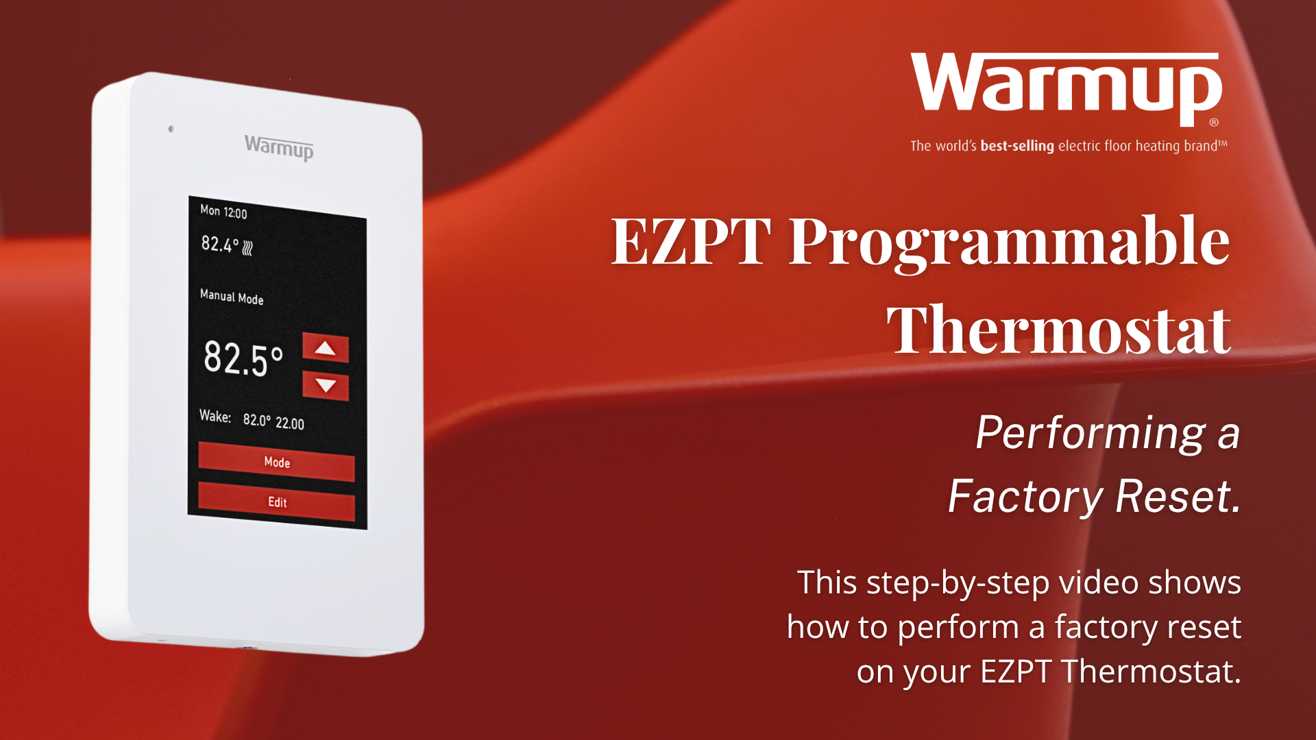 how to reset all of the settings back to the factory default on a Warmup EZPT Programmable Thermostat