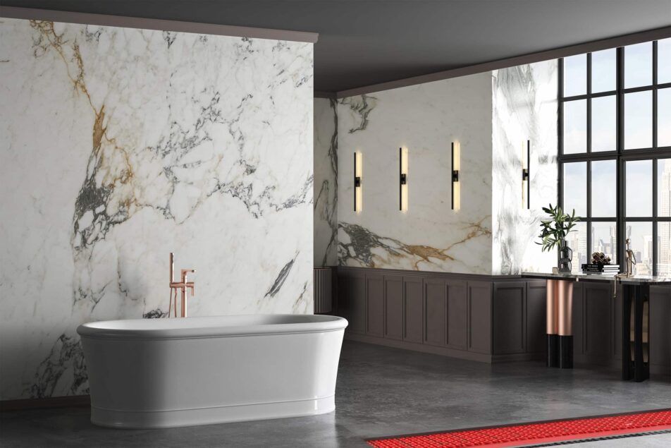 Bathroom with DCM-PRO UFH system.