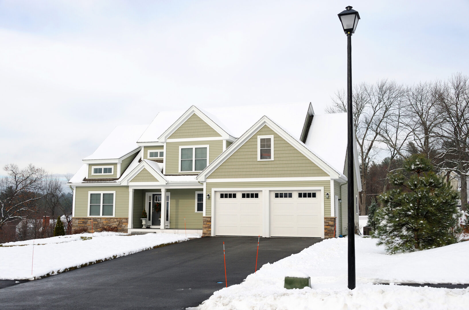 Home with a heated driveway