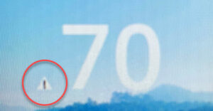 Warmup's 6iE displaying a triangle with an exclamation mark icon
