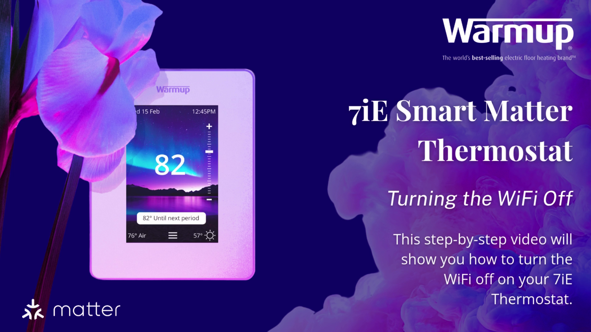 Learn how to turn the WiFi on your Warmup 7iE Thermostat off to use the thermostat entirely manually.
