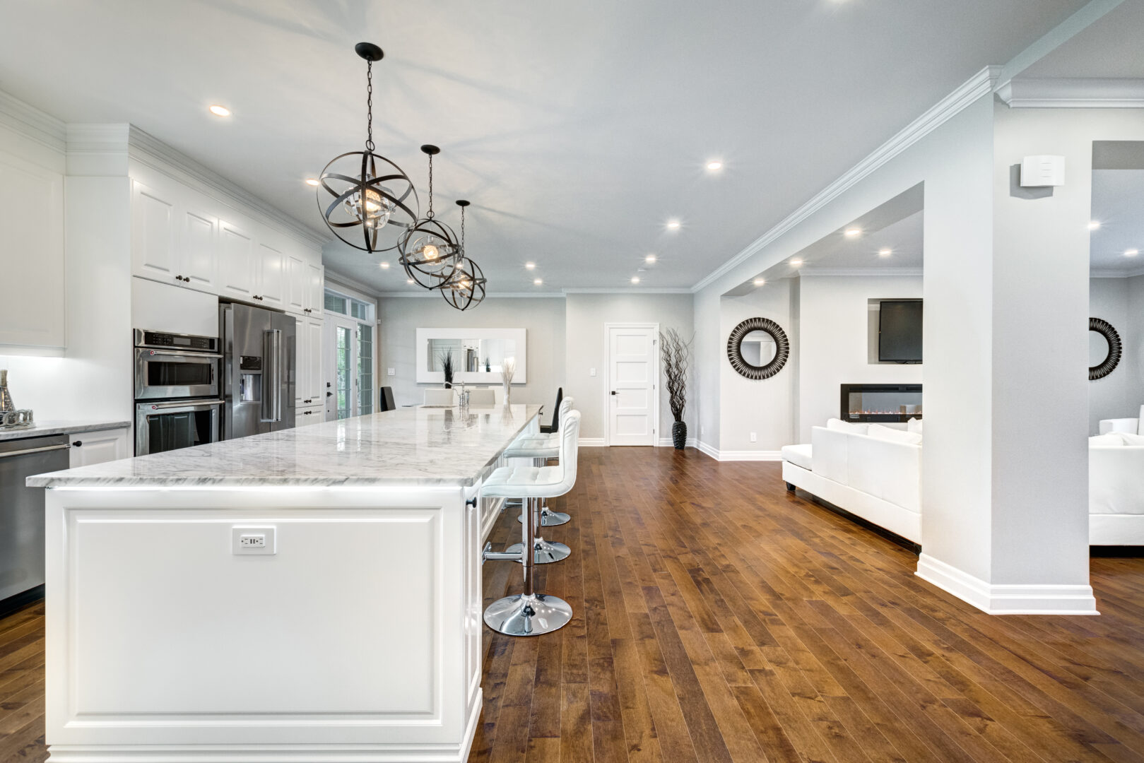 Home with underfloor radiant heating