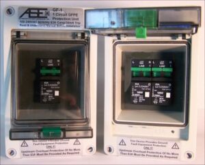 Protection equipment: Ground Fault Circuit Interrupters (GFCI) 