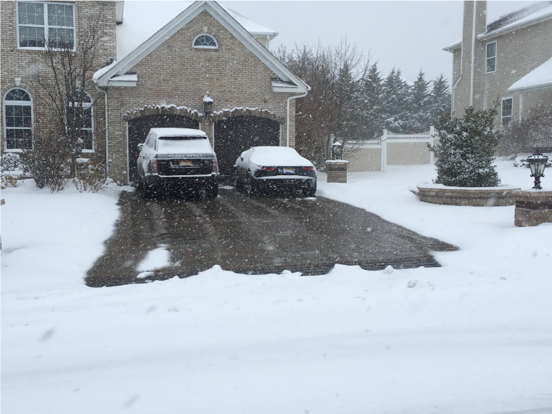 Heated Driveway Clear of Snow