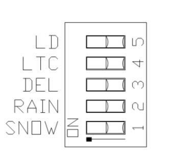 DS dip switches - snowing effects