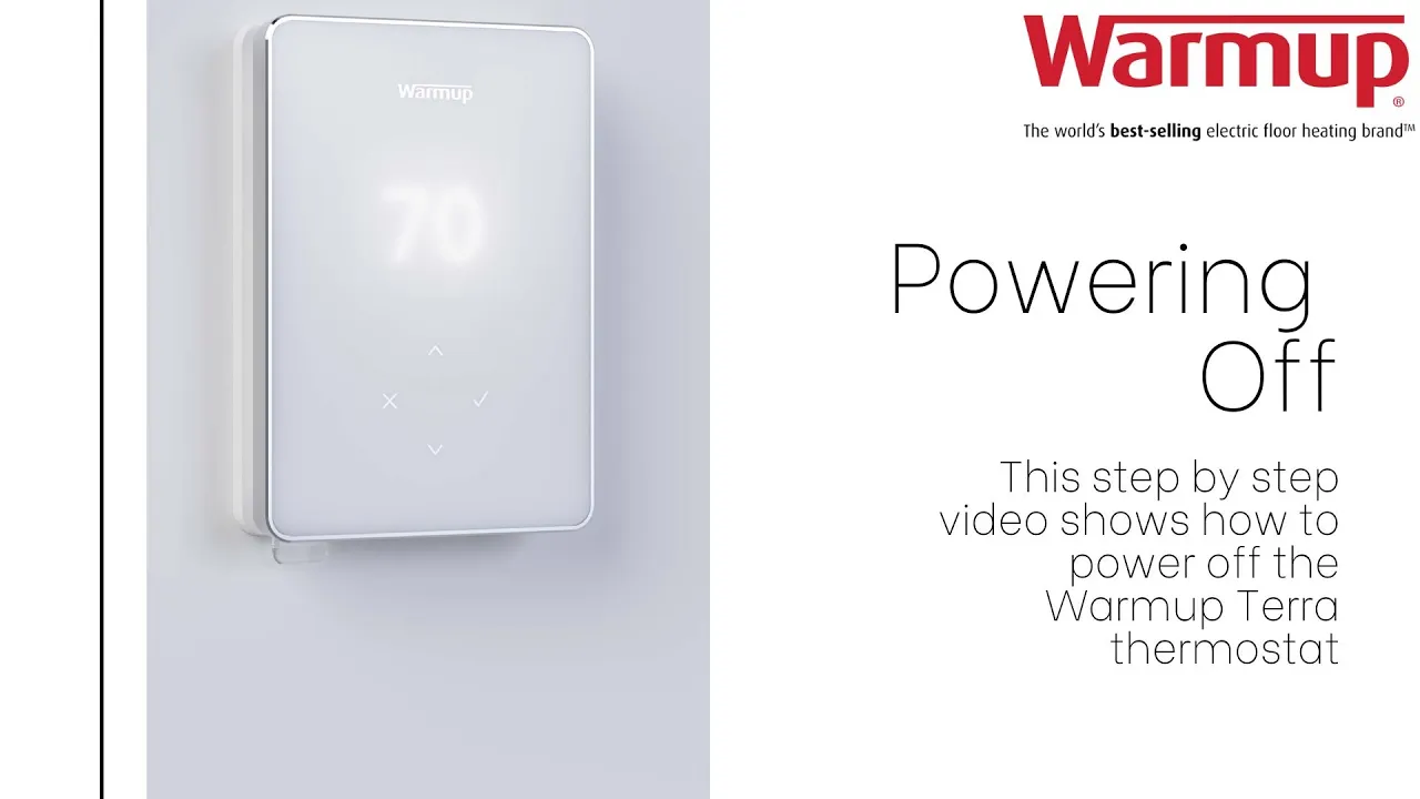 How to power off your Terra Smart WiFi Thermostat