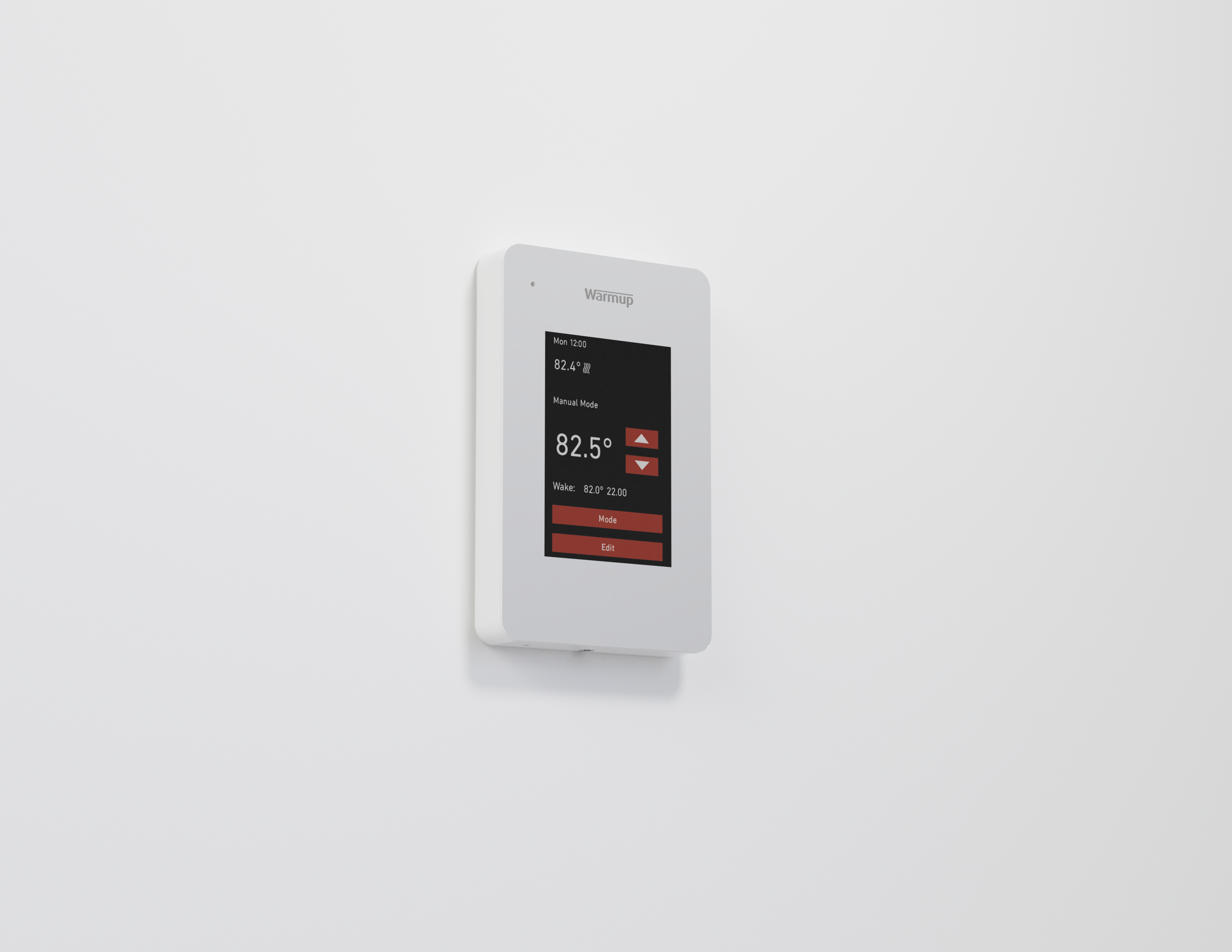 Warmup EZPT Easy Programmable Thermostat, Angled View