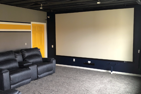 home cinema basement