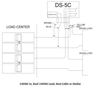 diagram for wiring the DS-5 snow melt controller