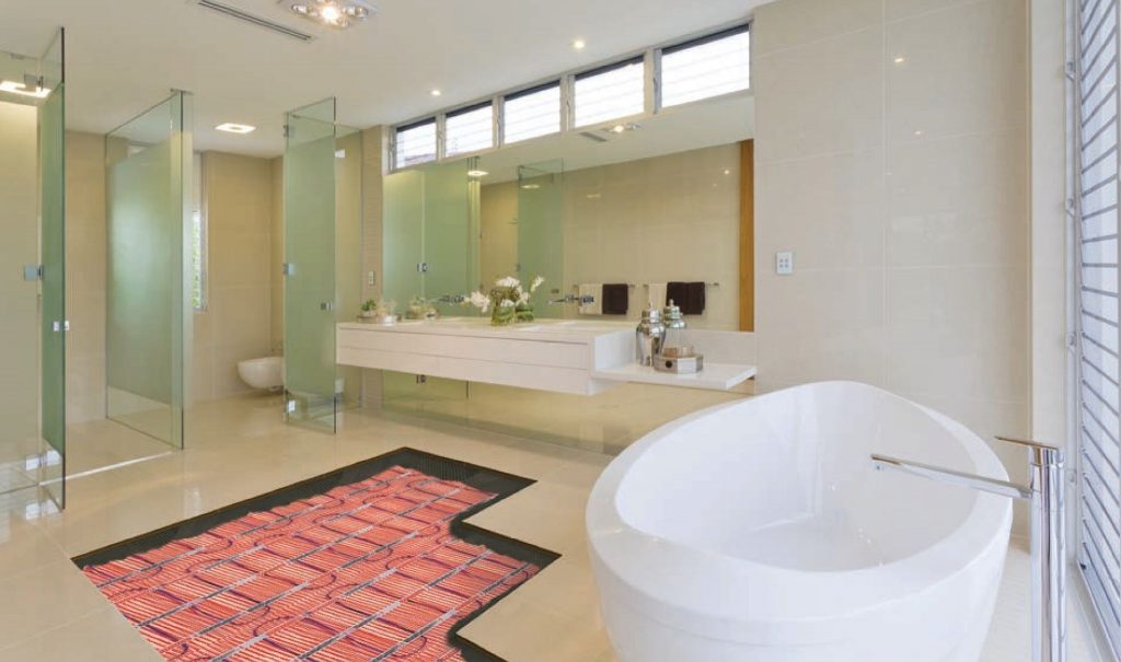 modern bathroom with Stickymat