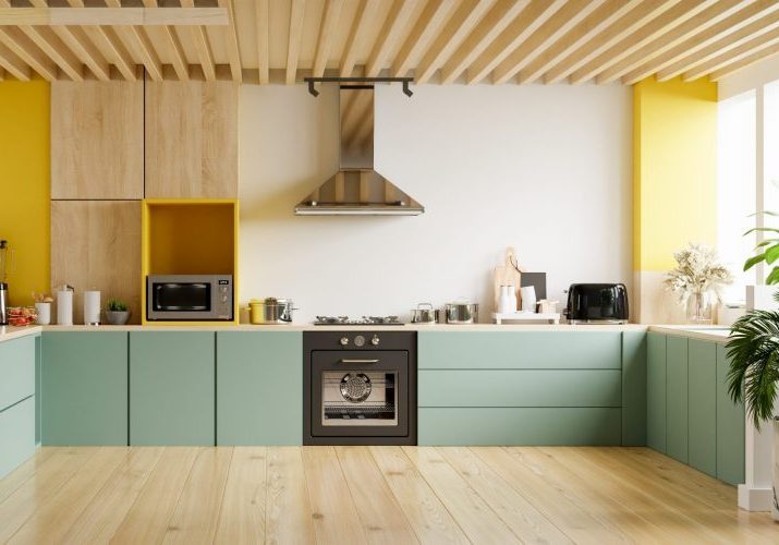 radiant floor heating system used in a kitchen