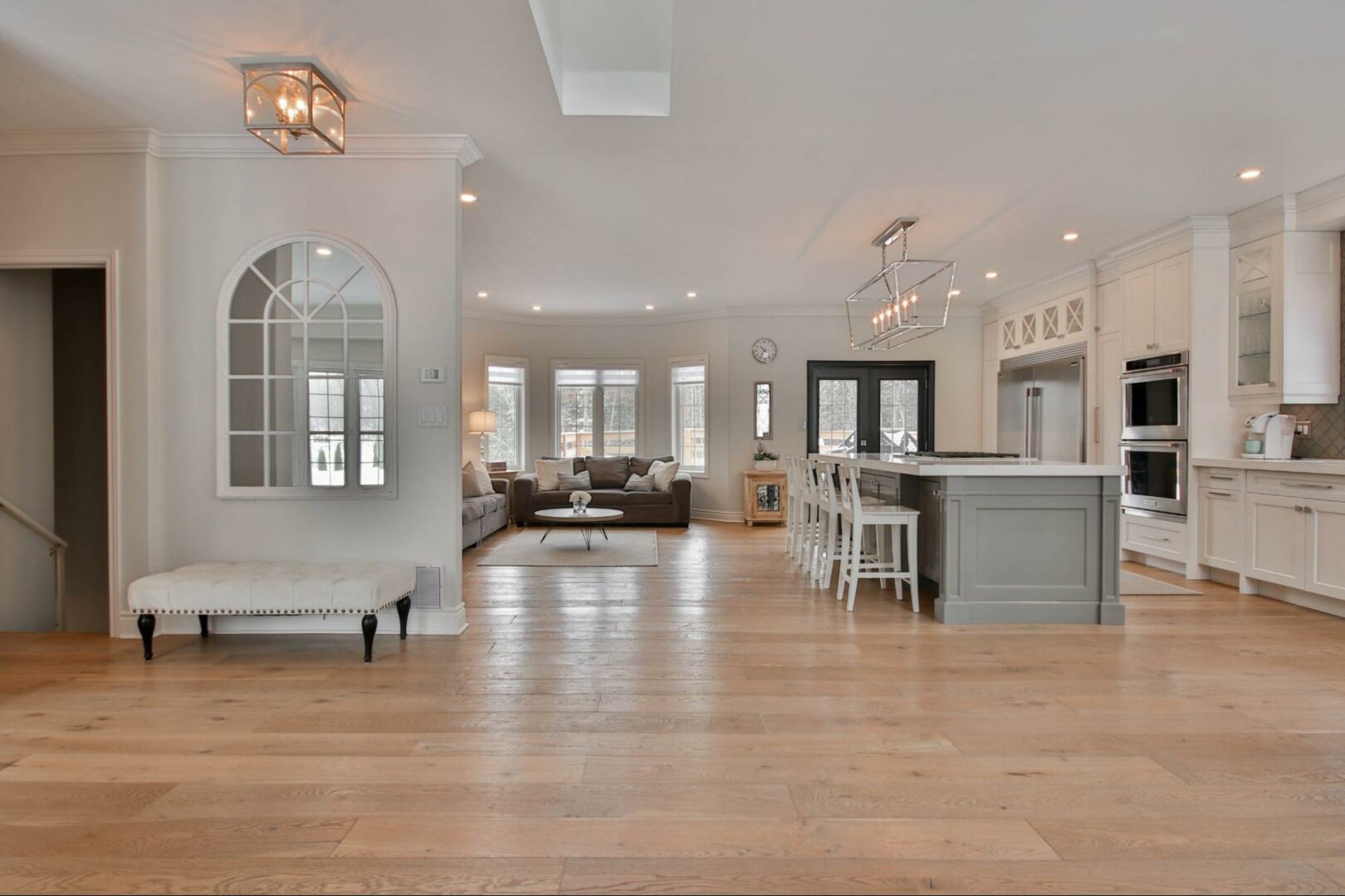 Kitchen inside a home