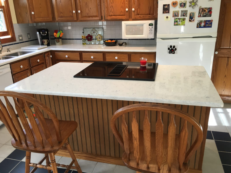 Radiant Heating of Kitchen Island Countertop in Holland, MI