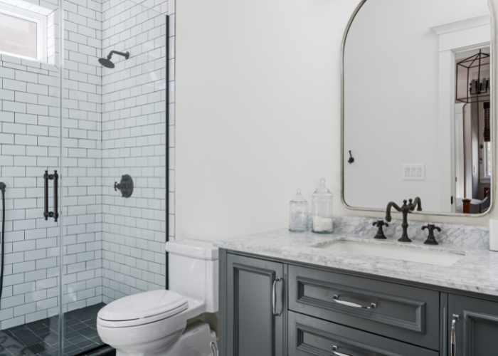 Radiant heating in a bathroom