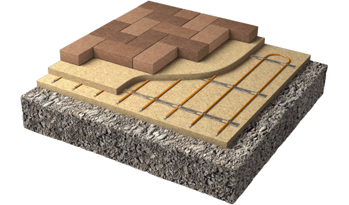 Diagram of a heated driveway-Wisconsin