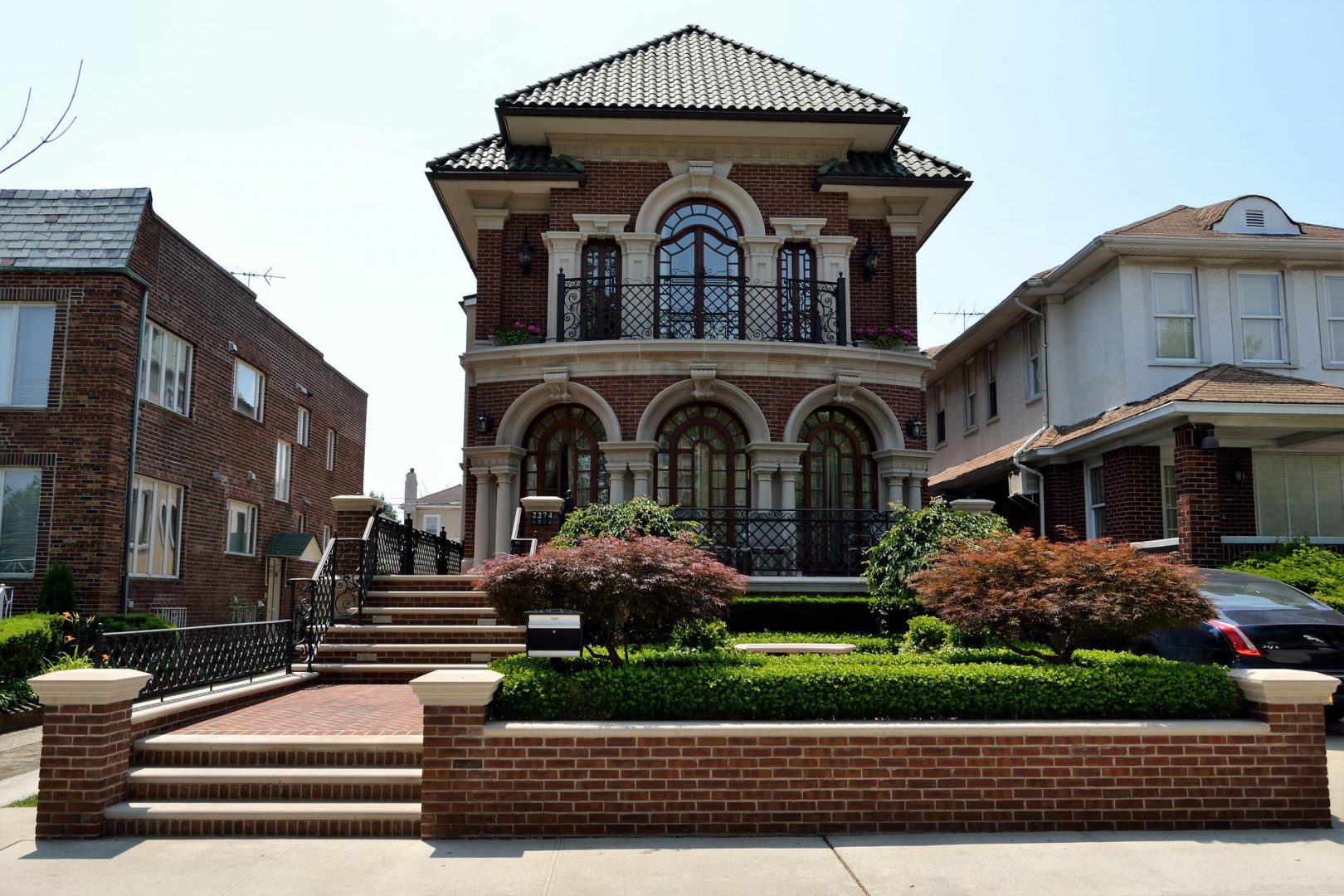 Front of a two-story home