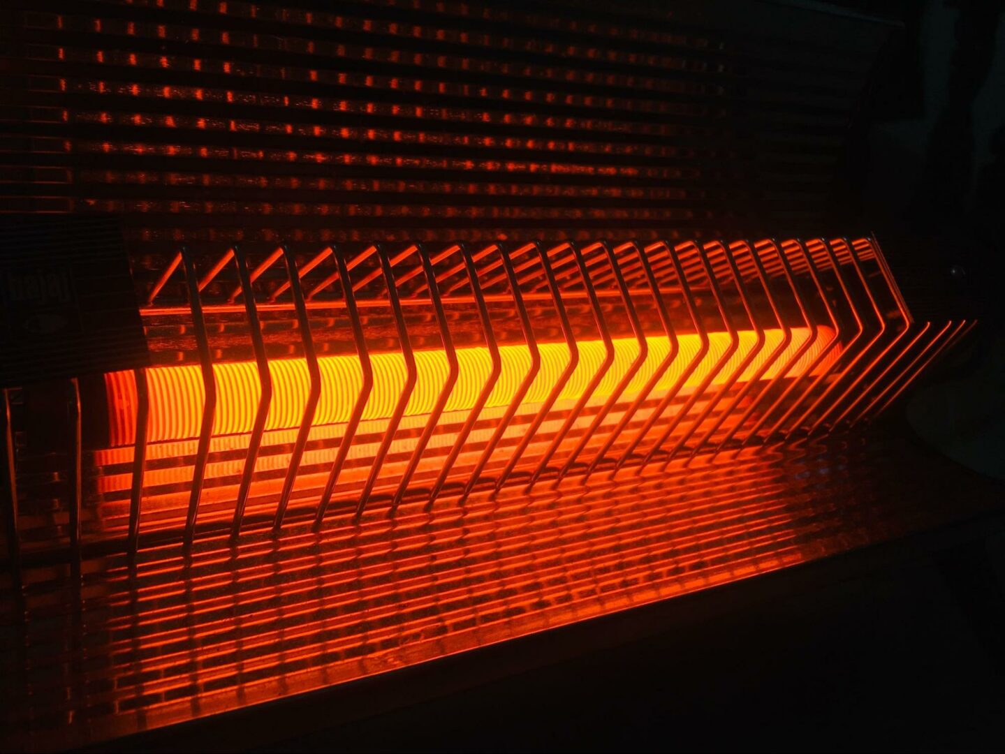 A running space heater.