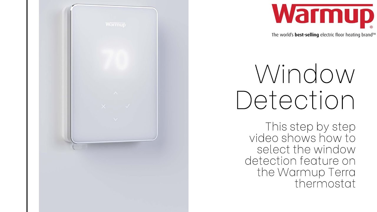 How to turn off turn off open window detection on the Terra WiFi Thermostat.