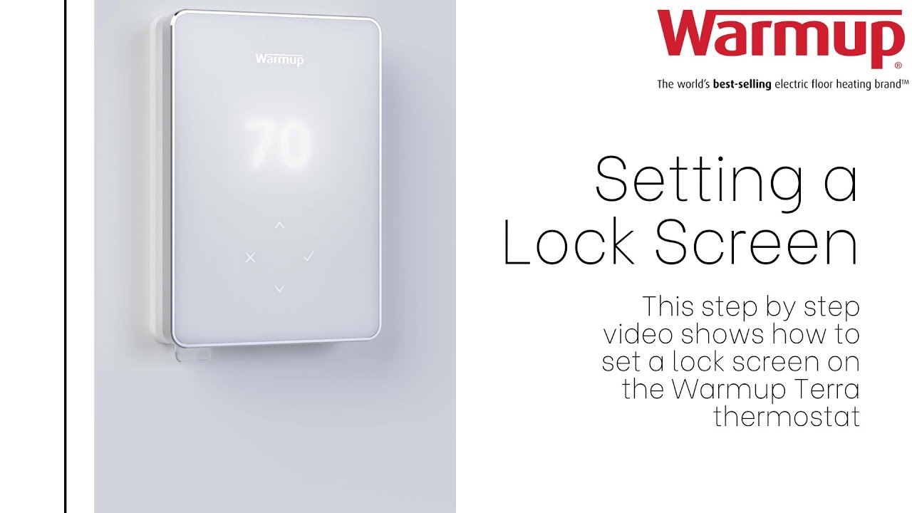 How to lock and set a pin on your Terra Smart WiFi Thermostat