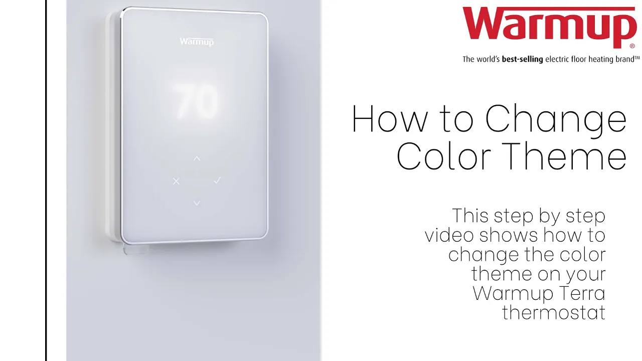 How to change the Color Theme on your Terra Smart WiFi Thermostat