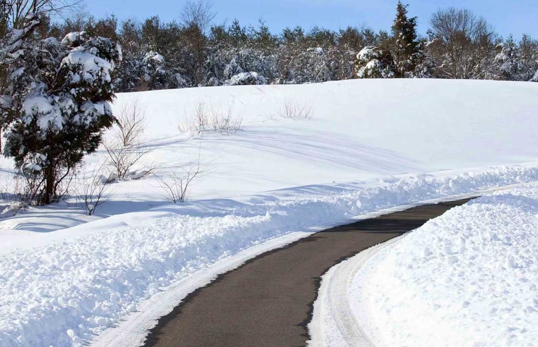 outdoor snowy road