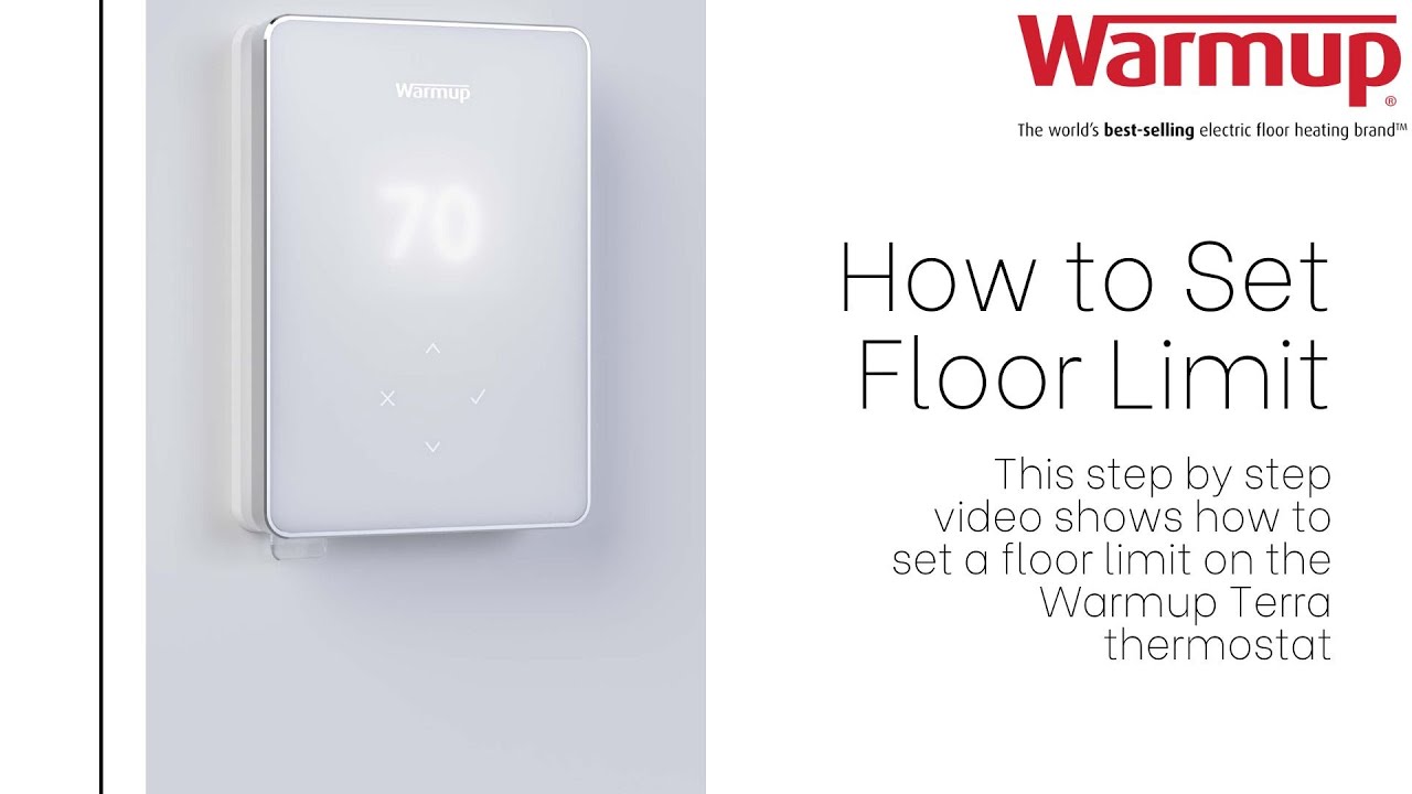How to set Heating Limits on your Terra Smart WiFi Thermostat