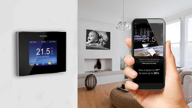 thermostat and Warmup phone app