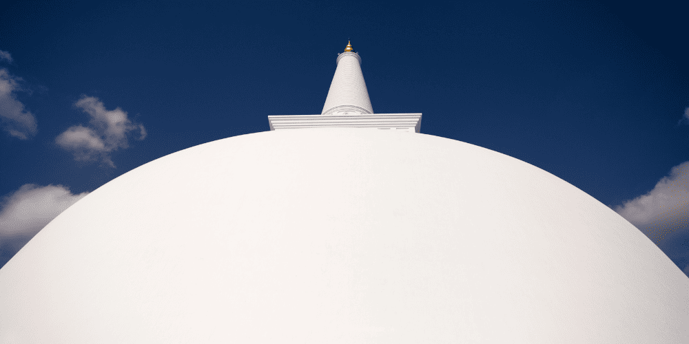 Stupa dome of the building