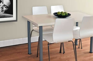 dining room with wooden floor